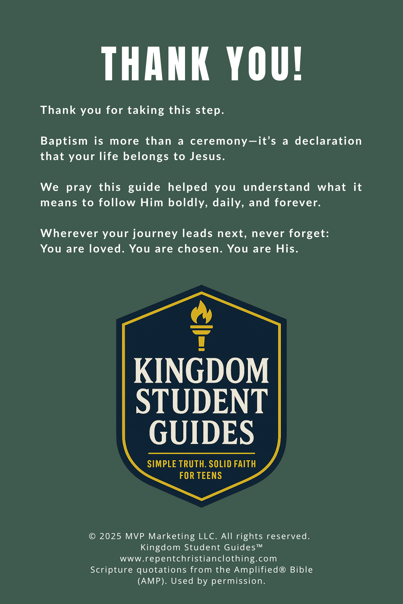 Teen Baptism Guide: What It Means to Follow Jesus