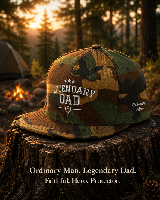 Legendary Dad Camo Snapback Hat
