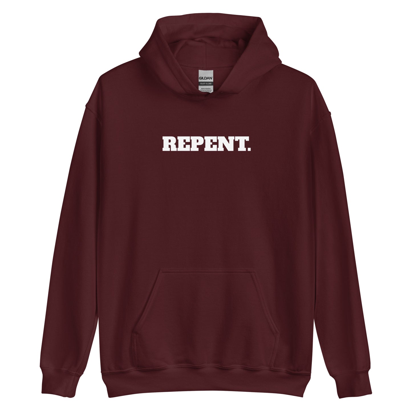 Repent. Mark 1:15 Hoodie - White Lettering