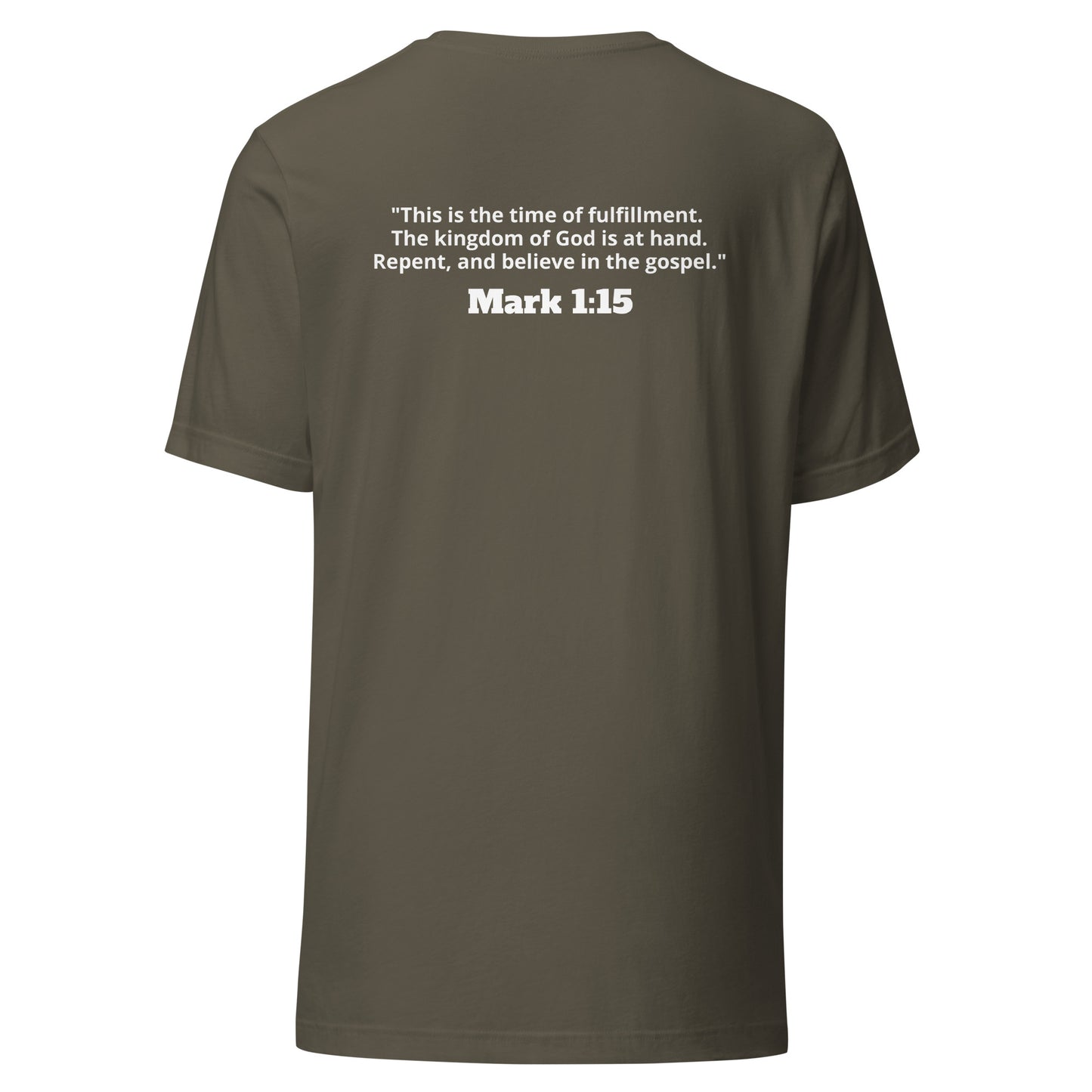 Repent. Mark 1:15 Tee - White Lettering