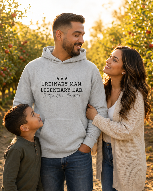 Legendary Dad Carbon Grey Premium Pullover Hoodie