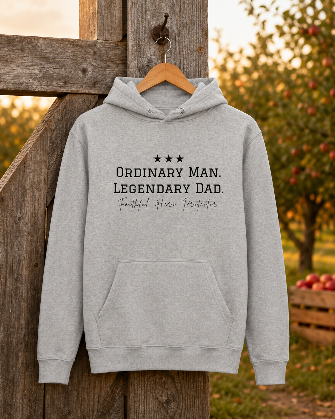Legendary Dad Carbon Grey Premium Pullover Hoodie