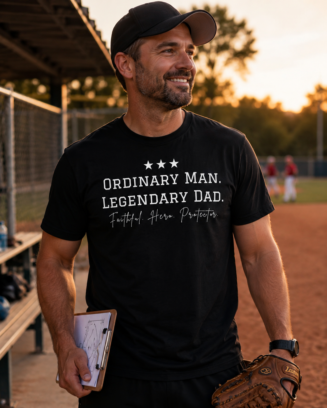 Legendary Dad Black T-shirt