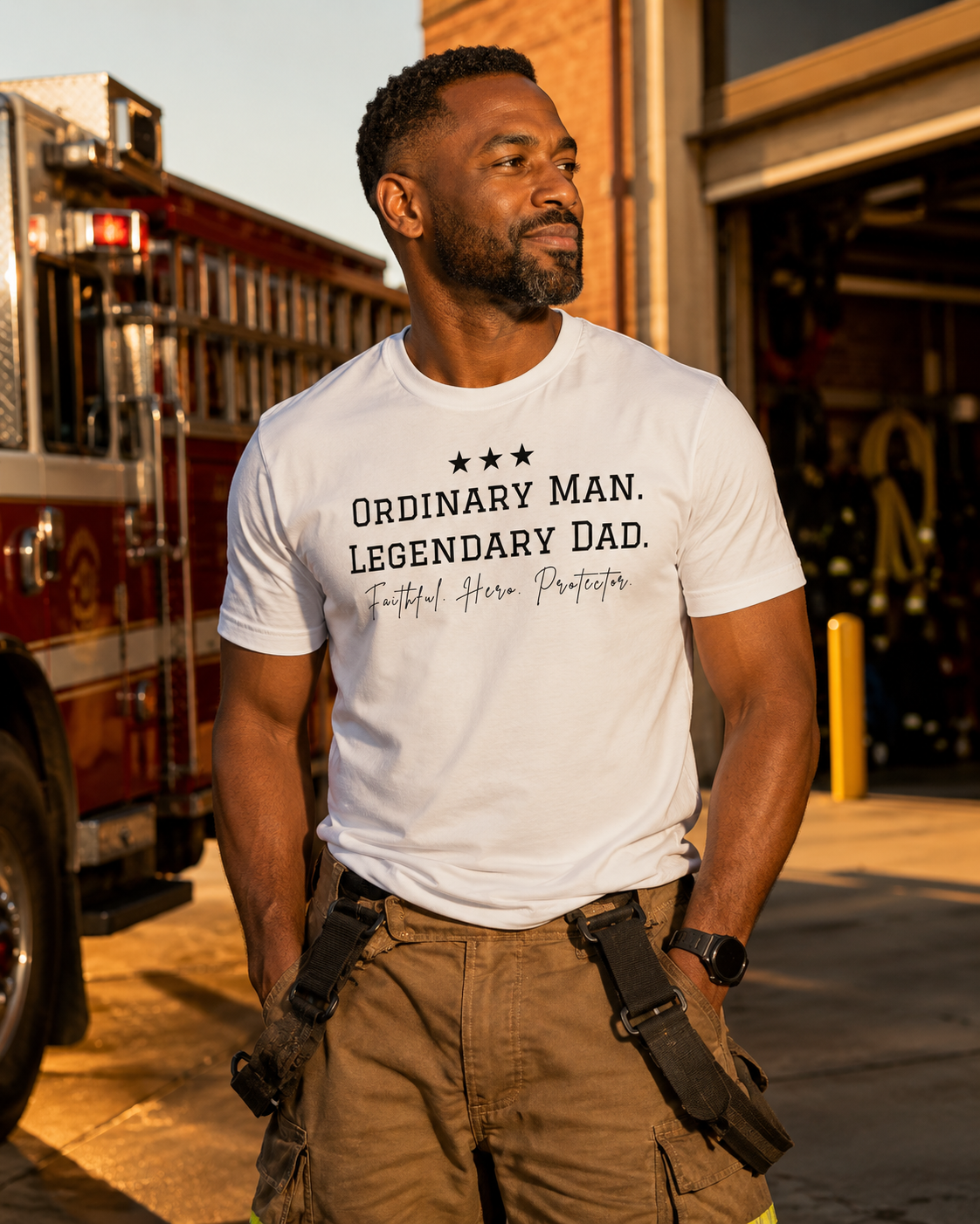 Legendary Dad White T-shirt