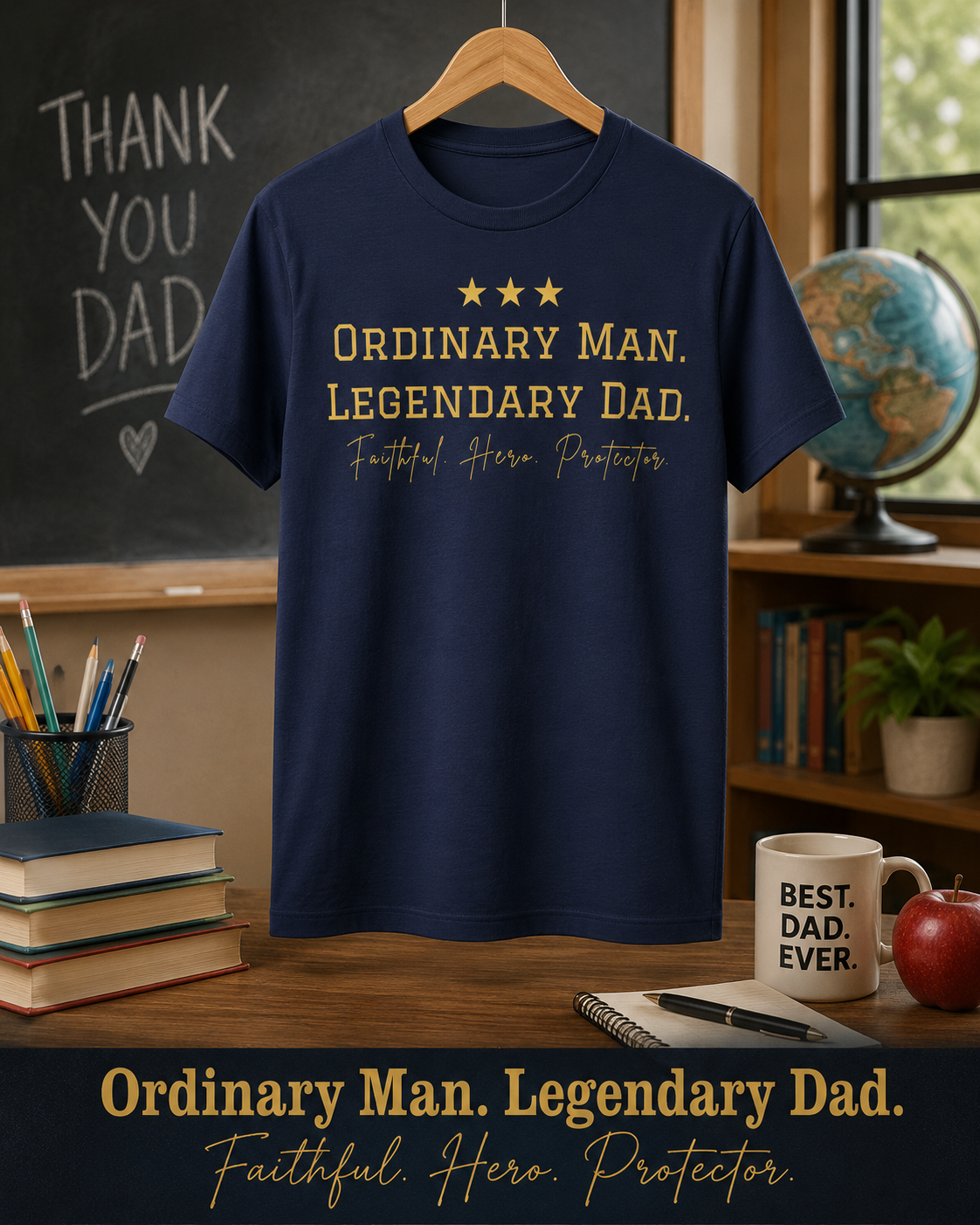 Legendary Dad Navy T-shirt