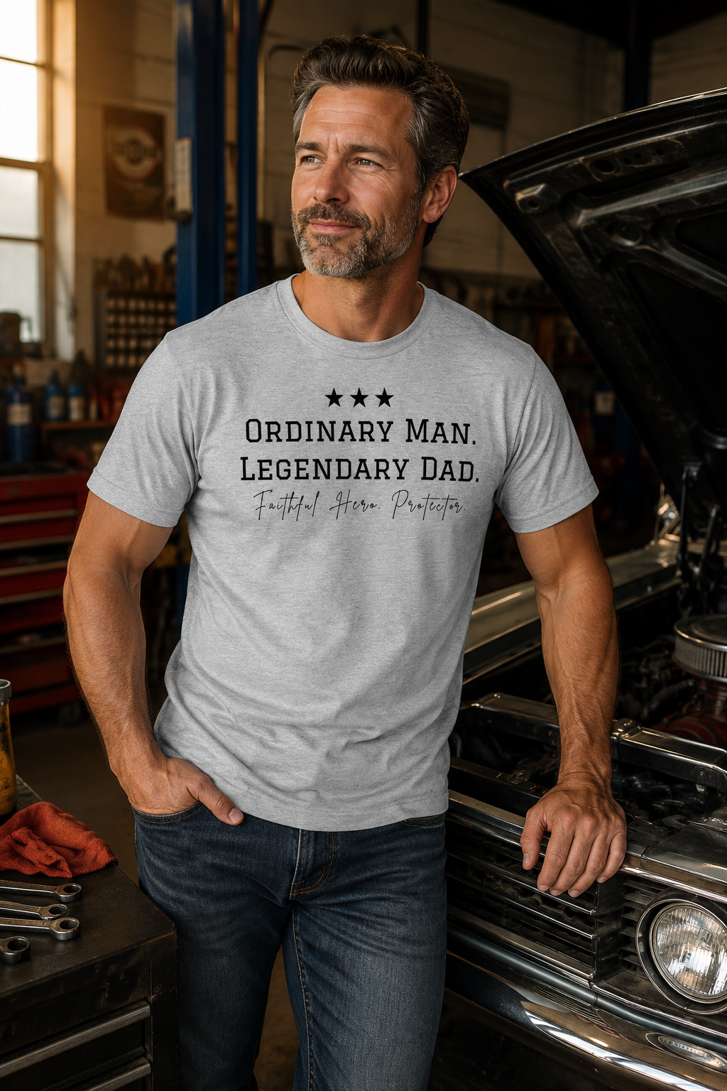 Legendary Dad Athletic Heather T-shirt